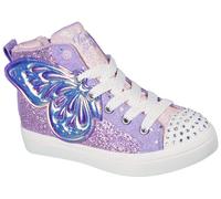 Sneaker SKECHERS "TWI-LITES 2.0", Mädchen, Gr. 32, lila (lavendel), Synthetik, Textil, Schuhe Sneakerboots Schnürboots, Freizeitschuh, Halbschuh, Schnürschuh im funkelnden Look (89411448-32) lavendel