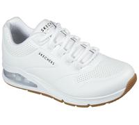 Sneaker SKECHERS "UNO 2-AIR AROUND YOU", Damen, Gr. 41, weiß, Lederimitat, Textil, Schuhe Sneaker, mit Skech-Air Luftkammern, Freizeitschuh, Halbschuh, Schnürschuh (44566932-41) weiß