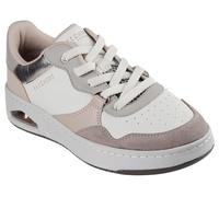 Sneaker SKECHERS "UNO CTL", Damen, Gr. 39, bunt (taupe, multi), Lederimitat, Veloursleder, Schuhe Sneaker, Retro Sneaker, Schnürschuh mit Materialmix (72959359-39)