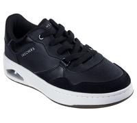 Sneaker SKECHERS "UNO CTL", Damen, Gr. 40, schwarz, Veloursleder, Lederimitat, casual, Schuhe, Retro Sneaker, Schnürschuh mit Materialmix (13865705-40) schwarz