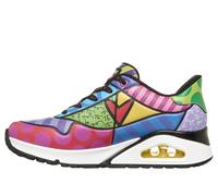 Sneaker SKECHERS "UNO-", Damen, Gr. 35, bunt (multifarben), Lederimitat, Schuhe Sneaker, Freizeitsneaker, Schnürschuh in coolem Streetwear-Look (83080210-35) multifarben