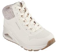 Sneaker SKECHERS "Uno Gen1 - Darling Daze", Mädchen, Gr. 34, beige (natur), Lederimitat, Textil, Schuhe Sneaker, Schnürboots, Winterstiefel, High Top Sneaker mit Warmfutter (99544622-34) natur