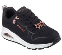 Sneaker SKECHERS "UNO GEN1-TRENDY JEWELS", Mädchen, Gr. 35, schwarz, roségoldfarben, Lederimitat, Schuhe Sneaker, Plateausneaker, Größenschablone zum Download (56410607-35) schwarz, roségoldfarben