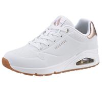 Skechers Sneaker UNO-Golden Air 177094-WHT Damen mit Metallic-Einsatz Weiß Größe 35