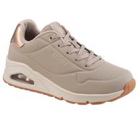 Skechers Damen UNO Golden Air Turnschuhe, Taupe Durabuck/Silver Trim, 36 EU