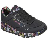 Skechers Mädchen Uno Lite Lovely Luv Sneaker, Black Synthetic Multi Trim, 39 EU