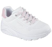 Sneaker SKECHERS "UNO LITE", Mädchen, Gr. 36, weiß, rose, Lederimitat, unifarben mit Farbeinsatz, Schuhe Sneaker, Slip-on Sneaker, Schlupfschuh, Freizeitsneaker mit Gummizüge (28635139-36) weiß, rose