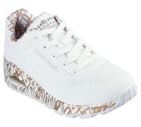 Skechers Uno Loving Love Sportschuhe EU 40 White Durabuck / Rose Gold Print Trim