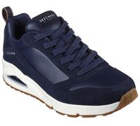 Skechers Sneaker Uno Stacre Herren Blau – Leder/Lederimitat, Luftkammernsohle, Größe 42