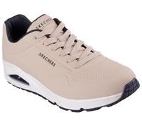 Sneaker SKECHERS "Uno - Stand on Air", Damen, Gr. 41, beige (natur), Lederimitat, Schuhe Sneaker, Freizeitschuh, Halbschuh, Schnürschuh mit Air-Cooled Memory Foam (94693654-41) natur