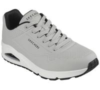 Skechers Herren Uno Stand On Air Turnschuhe, Light Gray Durabuck/Black Trim, 44 EU