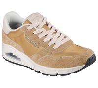 Sneaker SKECHERS "UNO-VINTAGE DAYZ", Damen, Gr. 38, gelb, Textil, Veloursleder, Schuhe Sneaker, Keilsneaker, Plateausneaker, Schnürschuh im Vintage-Look (81087947-38)