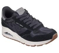 Sneaker SKECHERS "UNO-VINTAGE DAYZ", Damen, Gr. 41, schwarz, Textil, Veloursleder, Schuhe Sneaker, Keilsneaker, Plateausneaker, Schnürschuh im Vintage-Look (97803346-41) schwarz