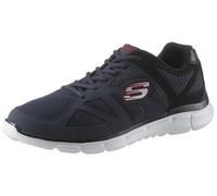 Sneaker SKECHERS "VERSE-FLASH POINT", Herren, Gr. 44, blau (nvbk navy), Leder, Textil, Schuhe Sneaker, Freizeitschuh, Halbschuh, Schnürschuh mit Memory Foam-Ausstattung, Topseller (95158669-44)