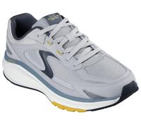 Sneaker SKECHERS "VERTEX", Damen, Gr. 40, grau, Leder, Mesh, Schuhe Sneaker, Retro Sneaker, Schnürschuh mit Air-Cooled Memory Foam (52616837-40) grau