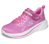 Sneaker SKECHERS "WAVE 92", Mädchen, Gr. 36, pink, Textil, Glitzer, Schuhe Sneaker, Freizeitschuh mit Klettverschluss, Größenschablone zum Download (52833204-36) pink