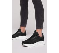 Sneaker SOCCX, Damen, Gr. 41, schwarz, Leder, Synthetik, Textil, bestickt, Schuhe Sneaker, mit Fersenstabilisator (40489317-41) schwarz