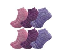 Sneaker Socken Damen (6 Paar) - Pink Burgunder Lila / 39 - 42