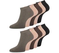 Sneaker Socken Herren 10 Paar - Kurzsocken aus Baumwolle - Atmungsaktive Sportsocken für Männer - Größen 39-50 - Schwarz, Weiß, Blau - für Alltag & Sport