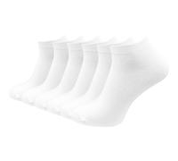 Sneaker Socken Herren 100% Baumwolle | Beste Qualität, Perfekte Passform | (6 Paar) - Weiß / 39 - 42