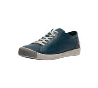 Sneaker SOFTINOS "softinos Sneaker Glattleder", Damen, Gr. 38, blau, Glattleder, Schuhe Sneaker (50475432-38) blau