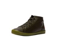 Sneaker SOFTINOS "softinos Sneaker Leder", Damen, Gr. 38, grün (army), Leder, casual, Schuhe (12683018-38) army
