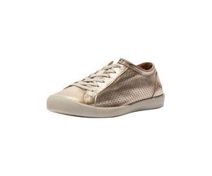 Sneaker SOFTINOS "softinos Sneaker Leder", Damen, Gr. 40, champagne, Leder, Schuhe Sneaker (70049429-40) champagne