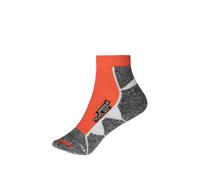 Sneaker Sport Socken "JN214" - James & Nicholson Bright-Orange/White 45-47