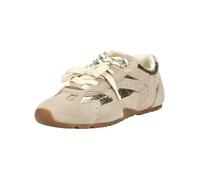 Sneaker STEVE MADDEN "STEVE MADDEN Sneaker Leder", Damen, Gr. 38, gold, beige, Leder, Schuhe Sneaker (23824840-38) gold, beige