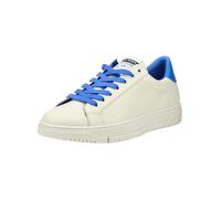 Sneaker STEVE MADDEN "STEVE MADDEN Sneaker Leder", Herren, Gr. 42, weiß, blau, Leder, Schuhe Sneaker (62411951-42) weiß, blau