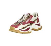 Sneaker STEVE MADDEN "STEVE MADDEN Sneaker Leder/Textil", Damen, Gr. 40, bunt (weiß, lila), Leder, Textil, casual, Schuhe (46090434-40) weiß, lila