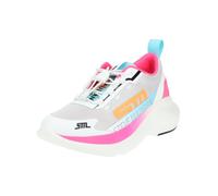 Sneaker STEVE MADDEN "STEVE MADDEN Sneaker Lederimitat/Mesh", Damen, Gr. 37, bunt (blau, pink), Lederimitat, Textil, casual, Schuhe (43357443-37) blau, pink