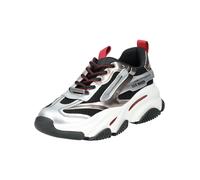 Sneaker STEVE MADDEN "STEVE MADDEN Sneaker Lederimitat/Mesh", Damen, Gr. 40, rot (weiß, rot), Lederimitat, Textil, casual, Schuhe (98020310-40) weiß, rot