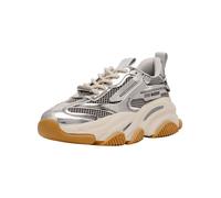 Sneaker STEVE MADDEN "STEVE MADDEN Sneaker Lederimitat/Textil", Damen, Gr. 39, silber, Lederimitat, Textil, Schuhe Sneaker (15309938-39) silber