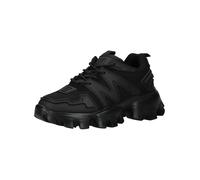 Sneaker STEVE MADDEN "STEVE MADDEN Sneaker Lederimitat/Textil", Herren, Gr. 43, schwarz (schwarz, schwarz), Lederimitat, Textil, Schuhe Sneaker (93895045-43) schwarz, schwarz