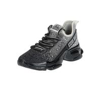 Steve Madden Sneaker Textil Schwarz/Silber - 41