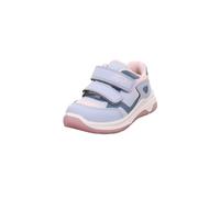 Sneaker SUPERFIT "COOPER WMS: mittel", Damen, Gr. 31, hellblau, rosé, Lederimitat, Textil, Schuhe Sneaker, Klettschuh, mit herausnehmbarer Einlage, Größenschablone zum Download (64922909-31) hellblau,