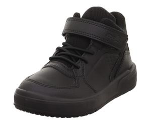 Sneaker SUPERFIT "MAVERICK WMS: Weit", Mädchen, Gr. 30, schwarz, Lederimitat, Nappaleder, Polyester, unifarben, Schuhe Sneaker, Boots mit Sympatex-Memberan, Größenschablone zum Download (26925227-30)