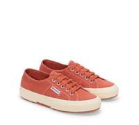 Sneaker SUPERGA "2750-COTU CLASSIC", Damen, Gr. 39, weiß (braun rotdish, sanftes weiß), Textil, Schuhe Sneaker (90948667-39) braun rotdish, sanftes weiß