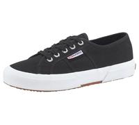 Sneaker SUPERGA "Cotu Classic", Damen, Gr. 38, schwarz-weiß (schwarz, weiß), Textil, unifarben, Schuhe Sneaker, mit klassischem Canvas-Obermaterial (26562101-38) schwarz, weiß