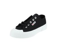Sneaker SUPERGA "Superga Sneaker Textil", Damen, Gr. 43, schwarz (schwarz, weiß), Textil, Schuhe Sneaker (91470518-43) schwarz, weiß
