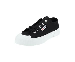 Sneaker SUPERGA "Superga Sneaker Textil", Damen, Gr. 43, schwarz (schwarz, weiß), Textil, Schuhe Sneaker (91470518-43) schwarz, weiß