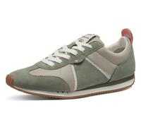 Sneaker TAMARIS, Damen, Gr. 39, grün (mintgrün, kombiniert), Leder, Lederimitat, Textil, Schuhe Sneaker, Freizeitschuh, Halbschuh, Schnürschuh mit Logoaufnäher (74056668-39) mintgrün, kombiniert