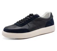 Sneaker TAMARIS, Herren, Gr. 46, navy, Leder, Veloursleder, Schuhe Sneaker, Freizeitschuh, Schnürschuh mit dezenten Ziernähten, für Herren (12122938-46) navy