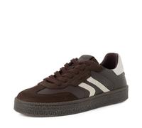 Sneaker TAMARIS, Herren, Gr. 47, braun (mokka), Glattleder, Veloursleder, kontrastfarbene Details, Schuhe Sneaker, Freizeitschuh, Halbschuh, Schnürer für Herren (37558244-47) mokka