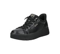 Sneaker TAMARIS "Tamaris Sneaker Leder/Textil", Damen, Gr. 40, schwarz, schwarz, Leder, Textil, Schuhe Sneaker (15686958-40) schwarz, schwarz