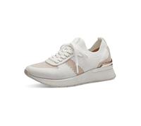 Sneaker TAMARIS "Tamaris Sneaker Textil", Damen, Gr. 41, weiß (weiß, gold), Textil, Schuhe Sneaker (86905964-41) weiß, gold
