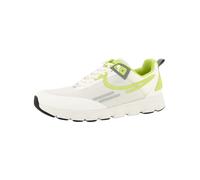 Sneaker TENHAAG "Tenhaag Sneaker Mesh", Herren, Gr. 46,5, weiß (weiß, grün), Textil, Schuhe Sneaker (88390327-46,5)