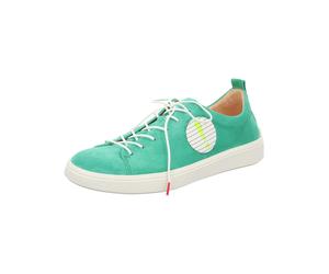 Sneaker THINK "Think Sneaker Leder/Textil", Damen, Gr. 41, grün (hellgrün), Leder, Textil, Schuhe Sneaker (43720850-41) hellgrün
