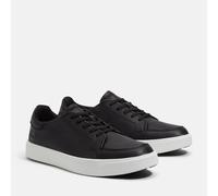 Sneaker TIMBERLAND "Emerson Street LOW LACE UP SNEAKER", Herren, Gr. 43,5, blk full grain, Leder, Synthetik, Schuhe Sneaker (94866345-43,5) blk full grain